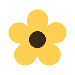 A yellow five-petal flower